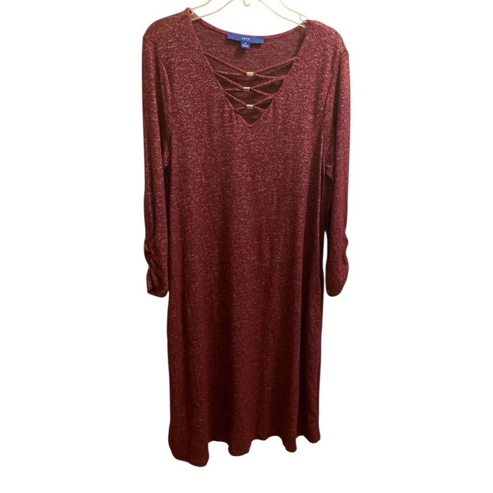 Apt. 9 Elegant Burgundy Dress